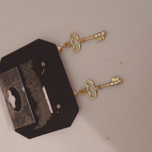 Juicy Couture Earings keys with rhinestones - Picture 4 of 4